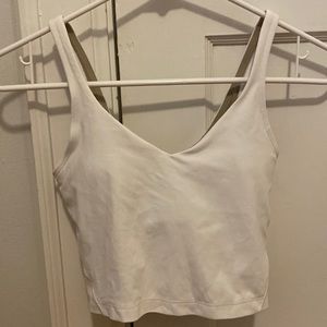 White Lululemon align tank top